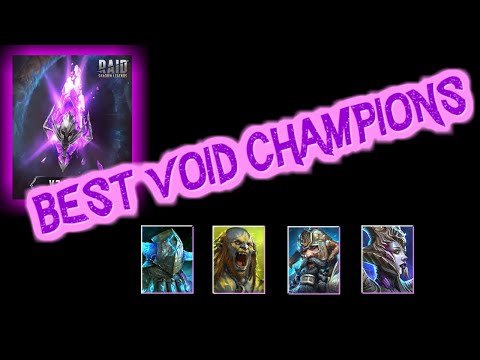 RAID: Shadow Legends | Best Void Champions in RAID and rated in all areas!
