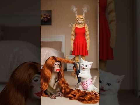 She just want to look her best friend beautiful #shortstory #poorcat #realstory