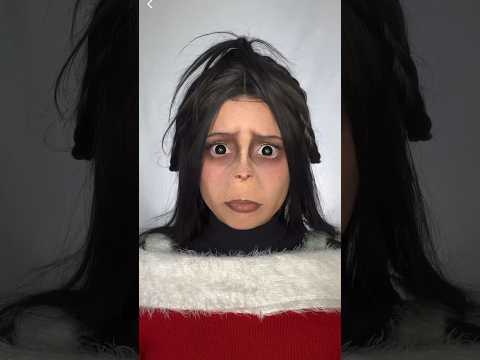 The Grinch Who X Tim Burton makeup transformation🎄🖤