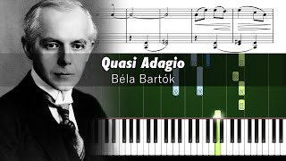 Béla Bartók - Quasi Adagio - Piano Tutorial with Sheet Music