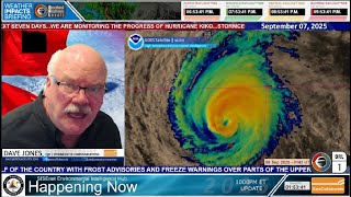 Hurricane Kiko CAT2 Hurricane Will Remain Offshore to the East of the Hawaiian Islands Still Impacts