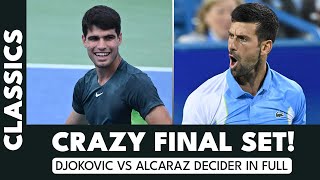 Novak Djokovic vs Carlos Alcaraz: Crazy Deciding Set IN FULL 🎬