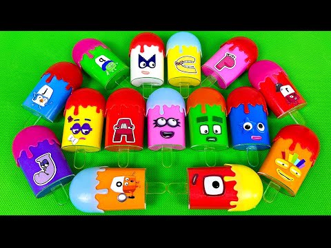 Transforming Numberblocks inside Ice Cream with Rainbow CLAY Coloring! Satisfying ASMR Videos