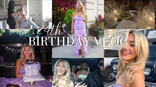 MY 24TH BIRTHDAY VLOG💜 getting glammed, going to dinner & suprise party!!