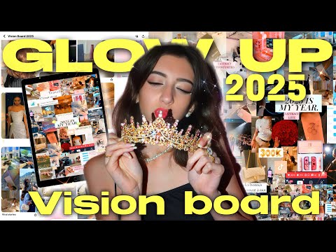 GLOW UP 2025 : JE FAIS MON VISION BOARD (tuto) ✨📈