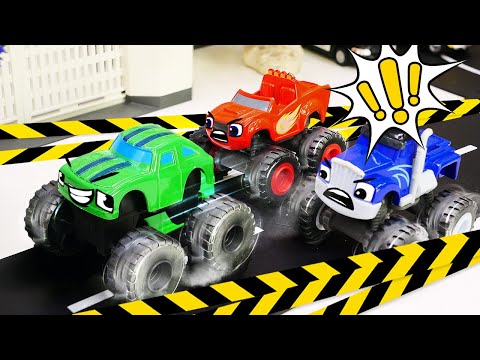 ¡Blaze se ha escapado de la Prisión! Coches de The Monster Machines