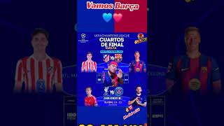 Barcelona vs Atlético Champions League Partidazos Vamos barça💙❤️Me fui wiiii✌️🅾️#shorts #reels