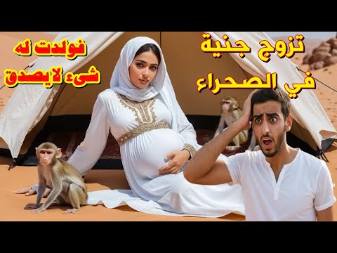 قصة رجل تزوج جنية وجدها في الصحراء بعد ما طرده قومه من القرية وتاه في كتبان الرمال في الربع الخالي