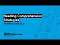Reading Comprehension Strategies for Grades 7-8