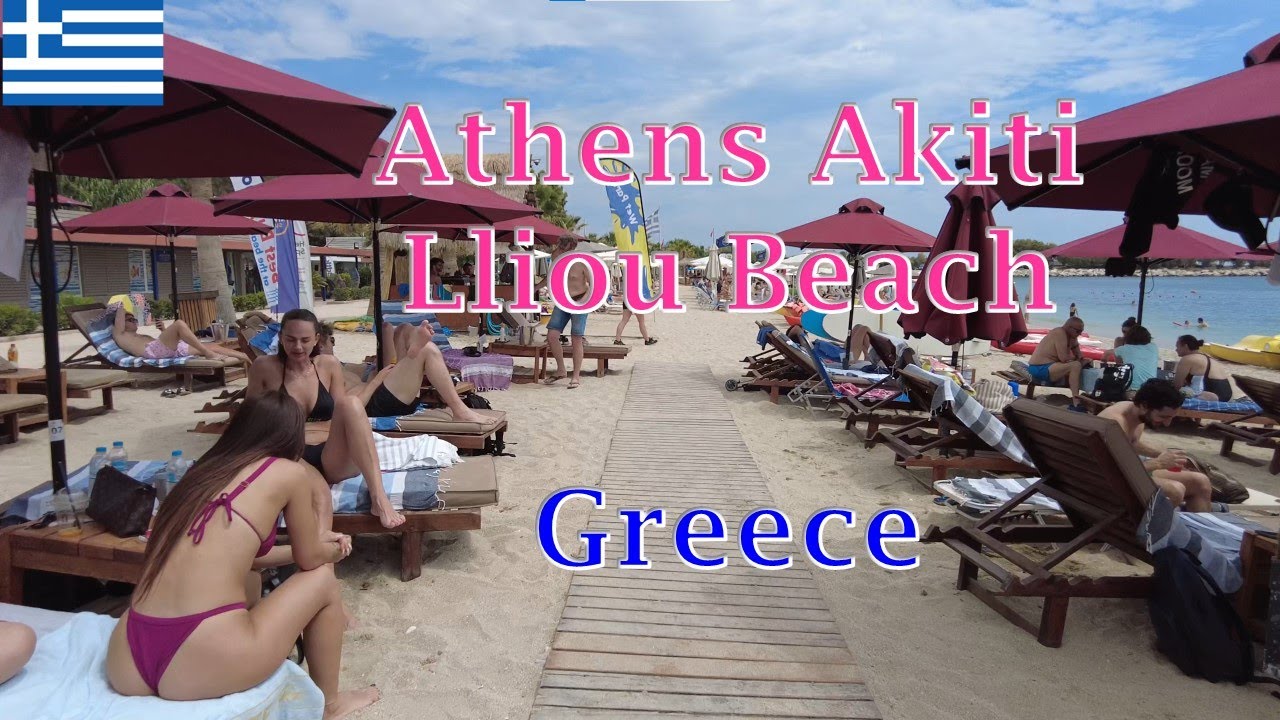 Athens Akti lliou Beach Greece 4K Walk