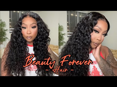 SEXY SILKY WAVY HAIR!! | Quick Glueless HD Lace Wig | Beauty Forever Hair