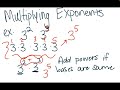 Exploring Multiplying and Dividing Exponents