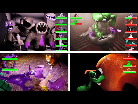 Garten of Banban 1-7 - All ENDINGS in Third Person with HEALTH BARS