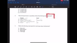 TutorX - 2023 ICT DSE MC Q8 詳解 - Spreadsheet formulae 試算表公式