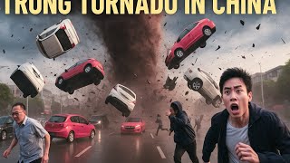 Terrifying Windstorm in China FLIPS CARS | Real Storm Footage!