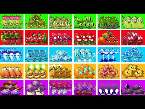 All Colorful Plants vs All Zombies - Who Will Win? - Pvz 2 Plant Vs Plant
