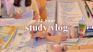 VLOG TIẾNG ANH ⏰ 72 Tiếng Học Năng Suất Cùng Mình // chạy deadline, ôn lại IELTS // jawonee