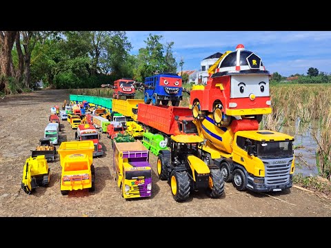 MOBIL TRUK TRONTON PANJANG PENUH MOBIL MOBILAN TRUK PASIR, MOBIL BALAP, MOBIL MOLEN, MOBIL POLISI