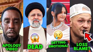 Diddy Apology Video | Iran’s President Dead, Tyson Fury Blames Loss, Selena Gomez, Cristiano Ronaldo