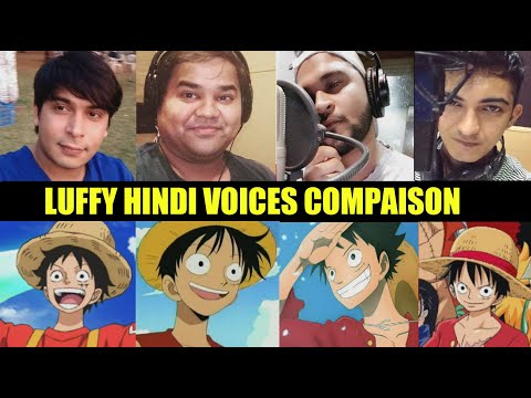LUFFY HINDI VOICE COMPARISON | 4 Times Luffy Hindi Voice Has Changed | One Piece Hindi Dub !