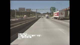Driving On I-90 West/East In 1987 (Spokane)