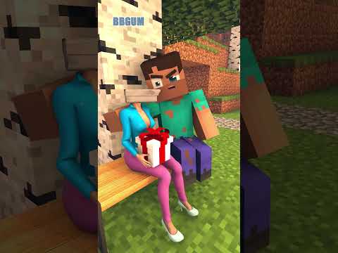 baby steve showed mommy alex #minecraftanimation #shorts