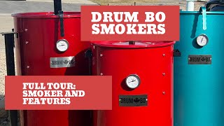 DrumBo Smokers!  Full Tour of my Canadian-built artisan drum smokers