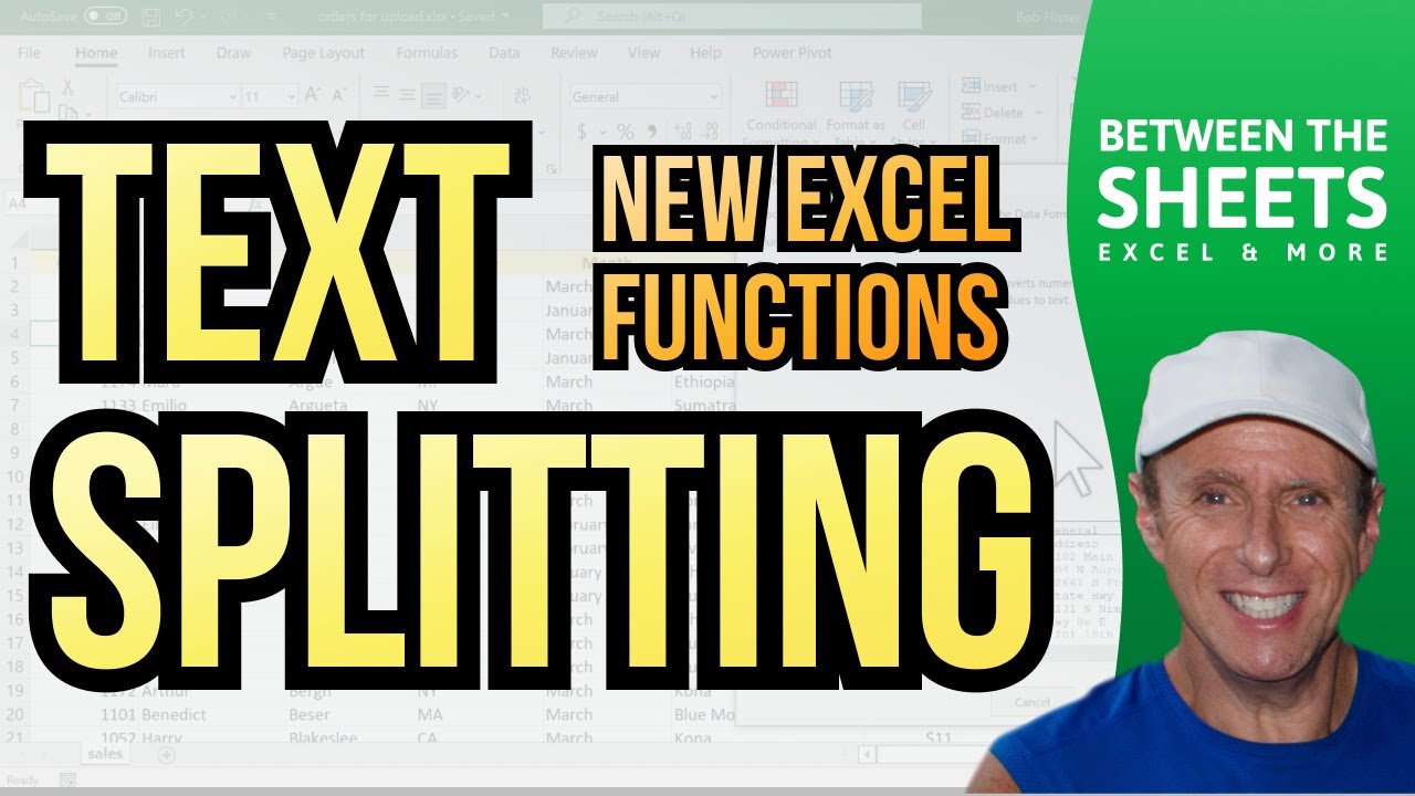 NEW Text Splitting Functions in Excel￼