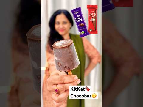 Chocobar Icecream with KitKat🍫😋🍦#selinesrecipes #icecream #shortsviral