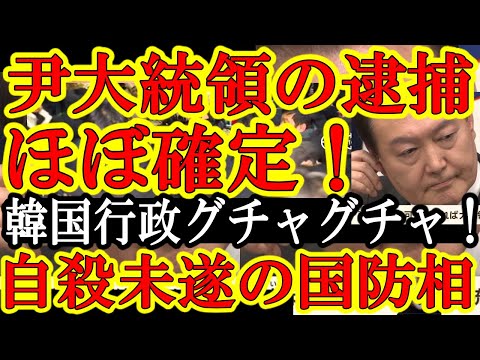 【『もう駄目だ』韓国・尹大統領の逮捕がほぼ確定！前国防大臣は自殺未遂！現職警察庁トップが部下に緊急逮捕された！】韓国マジでボロボロ状態！しかも有罪確定寸前のイジェミョンが次期大統領にほぼ確定するという