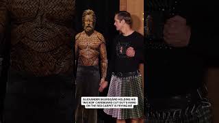 Alexander Skarsgård's tender moment with his cardboard cut out😭 #shorts