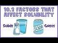 Gas Solubility and Dissolution Concepts