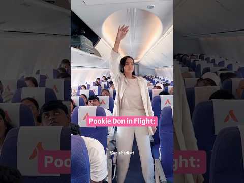 Pookie Don in Flight | Anisha Dixit | #shorts