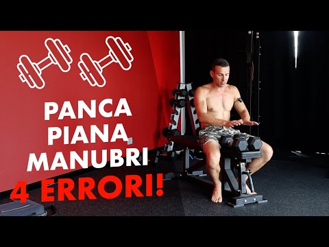 4 errori da non fare nella panca piana con 2 manubri