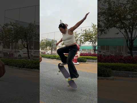 She learnt skating. #skateboarding #skate #skateboard #skateboardingisfun #skater