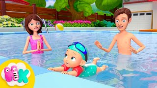 Simma som en liten fisk 🏊 Lära sig simma | Barnsånger på Svenska | HeyKids