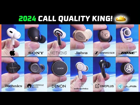 2024 BEST Earbuds for Call Quality Ranked! (Tested in NOISY Public Place) 🔥