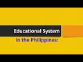 Challenges and Objectives in Philippine Education