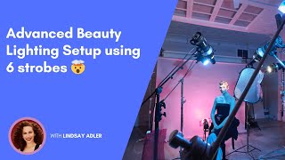 Advanced Beauty Lighting Setup using 6 strobes 🤯