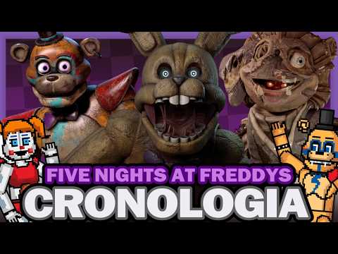 LA HISTORIA DE FIVE NIGHTS at FREDDYS - FNAF Cronología 2024