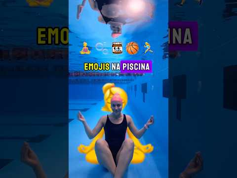 Será que deu certo? 😂 #shorts #natação #piscina #emoji #desafio