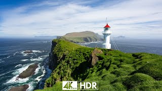 FLYING OVER ISLAND (4K UHD) - Relaxing Music Along With Beautiful Nature Videos - 4K Video HD