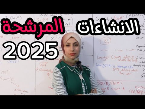 مرشحات الانشاء 2025 سادس اعدادي