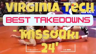 Virginia Tech vs Missouri Wrestling 2024 | Best Takedowns