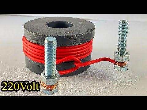 Amazing AC 220v Free electricity Generator From Big Magnet Using Copper Wire  #diy #amazing