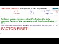 Simplifying and Operations with Rational Expressions