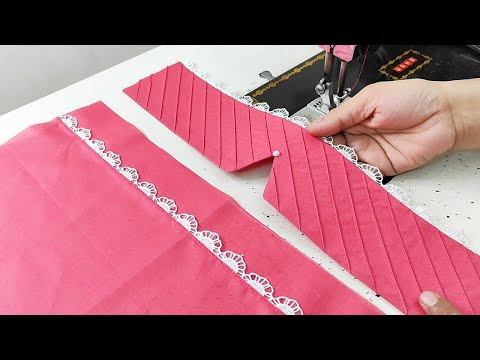 बनाने में आसान है ये कितना Unique Trouser डिज़ाइन | Trouser Design with Fabric Patti