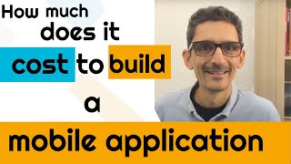 How Much Does it Cost To Build A Mobile Application