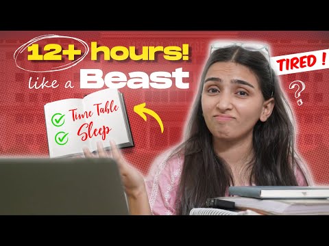 How to study 12+ Hours for NEET 2025- Extreme Timetable.