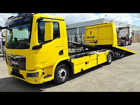 MAN TGL 12.220 4x2 Daycab Euro6 -  Falkom FAS5000 + FAL2000 + Dubbele Lier 3600KG - Afstandsbediening - SMARTTachoV2 | Vrachtwagens | Bergingswagen